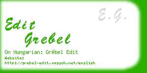 edit grebel business card