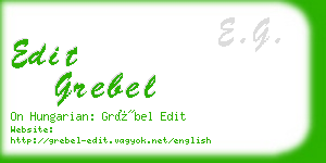 edit grebel business card